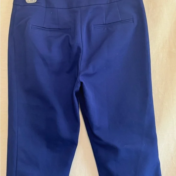 B-202 Chico’s Blue Cropped Pull on Pants Size 2 (Chico’s Size 00) - Picture 9 of 15